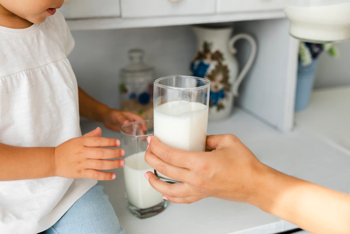 baby drinking milk of chaltafarm department