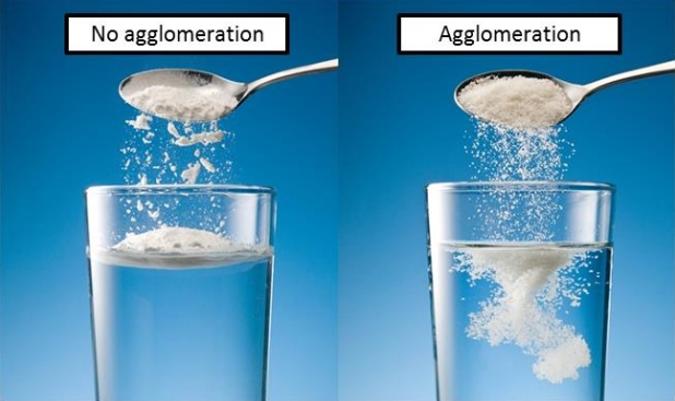 agglomeration of powdered milk