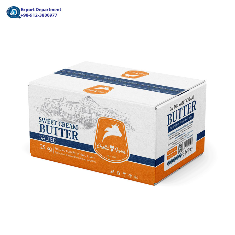 ChaltaFarm pasteurized non lactic salted Sweet Cream Butter 25KG from IRAN