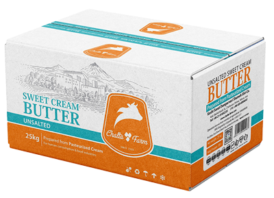 ChaltaFarm (ShamehShir) Unsalted Sweet Cream Butter in bulk (25 kg). produced in Iran