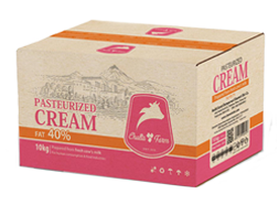 The pasteurized frozen Cream 50% or 40% bulk (10 kg) produced by ChaltaFarm. supply and export from Iran